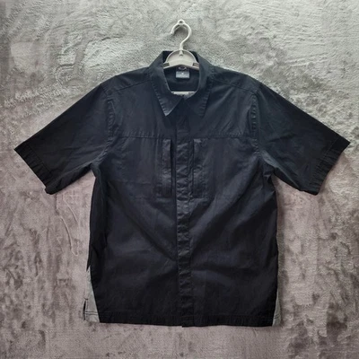 Vintage Oakley Software Shirt Men’s Small Black Short Sleeve Button Up Hong Kong - Image 1 of 4