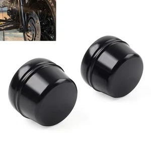 Front Axle Nut Cap Cover For Harley Touring Road Street Glide Softail Sportster - Picture 1 of 11
