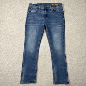 Seven 7 Slim Straight Leg Men's Size 34Wx29L Blue Medium Wash Stretch - Bild 1 von 8