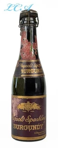 EMPTY antique A REPSOLD Co BURGUNDY bottle S.F. CAL w/ labels w/ORIGINAL stopper - Picture 1 of 5