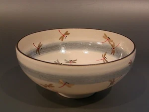 CHAWAN Teebesteck, Matchaschale, Libelle, Libellenmalerei, #K3139 - Bild 1 von 4