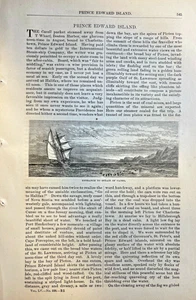 1877 Prince Edward Island Charlottetown Strait of Canso Lighthouse Hunter River - Picture 1 of 7