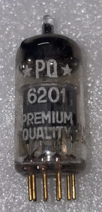 Amperex 6201 E81CC 12AT7 Gold Pin Vacuum Tube Amplitrex Strong NOS RARE - Picture 1 of 6