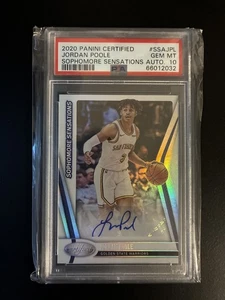 2020 Panini Certified Jordan Poole Sophomore Sensations Autograph PSA 10 - Picture 1 of 1