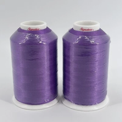 Lot Of 2 A&E Signature MULBERRY Thread 50250 / 2380 5000M #40 534228 Purple - Image 1 of 3