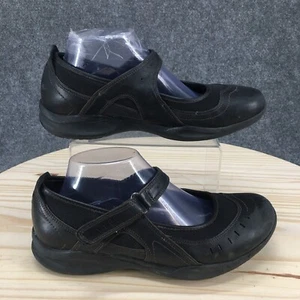 Clarks Shoes Womens 8.5 W Wave Cruise Casual Mary Jane 86511 Black Leather - Picture 1 of 18
