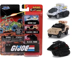Nuovo Jada Toys Nano Hollywood Rides: NV-18 GI JOE Assortimento di 3 confezioni T37 - Foto 1 di 2