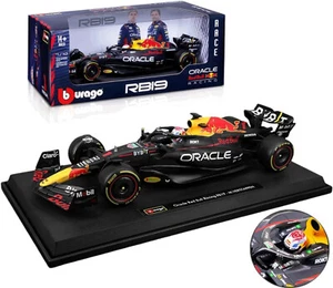 Bburago 1:18 Oracle Red Bull F1 #1 Max Verstappen Racing RB19 (2023) w/Driver - Picture 1 of 7