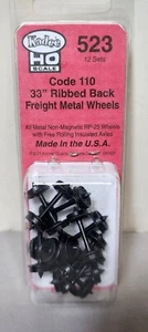 Kadee 523 Code 110 (.110") 33" Ribbed- Back RP-25 Wheel Sets pack of 12 Model RR - Picture 1 of 1