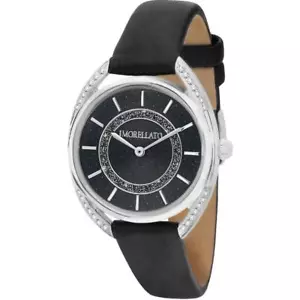 Women's Watch Morellato Mod. Tivoli, Crystals, Case 32mm, Black, Leather Strap - Picture 1 of 3