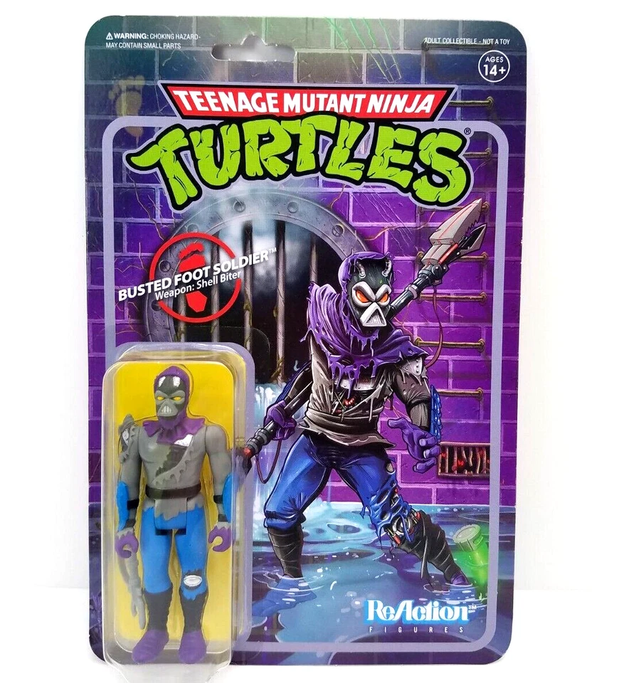 Teenage Mutant Ninja Turtles Damaged Foot Soldier TMNT Wave 3 Figure Super7
