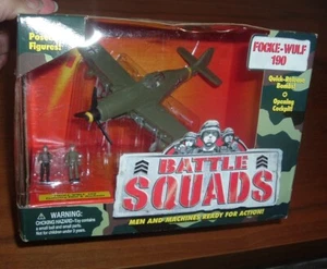 NEW Sealed 1997 Galoob Battle Squads Focke-Wulf 190 with Mini Pilot & Mechanic - Picture 1 of 6
