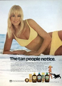 1973 Coppertone: The Tan People Notice Pubblicità Stampa Vintage - Foto 1 di 1