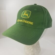 Vintage John Deere Hat Cap Cotton Strapback Rare Yellow Embroidery
