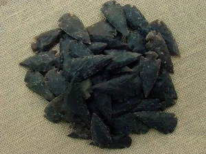 2" inch black / dark spearhead stone reproduction spearheads get 1 from pile - Picture 1 of 1