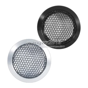 1 Stck. 2" Zoll 64 mm Auto Hochtöner Lautsprecher Abdeckung Deko Kreis Metallgitter - Bild 1 von 8