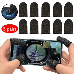 10 Pcs Screen PUBG Gaming Finger Sleeve Game Controller Mobile Sweatproof Gloves - Picture 1 of 12