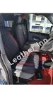 Vw Transporter T5 T6 Seat Covers 3 Seater Front Row 1+2 All Inc  Black & Red