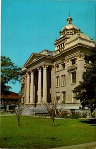 Chrom Postkarte Lowndes County Court House Valdosta Georgia GA UNP - Bild 1 von 2