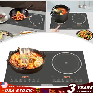 26.77Inch 2400W Induction Cooktop Countertop Dual Cooker Burner Stove Hot Plate - Picture 1 of 10