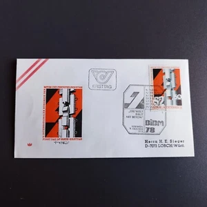Austria. Österreich . FDC Cover. 9 October 1978.  Beton-und Fertigteilindustrie. - Picture 1 of 2