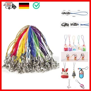 Amacoam DIY Handy Lanyard 100 Stück, Karabinerverschluss Seil zum Aufhängen D... - Bild 1 von 10