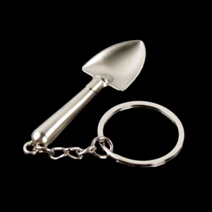 Creative Lovely Metal Shovel Stlye Pendant Tool Key Chain Ring Keyring Silver - Foto 1 di 9
