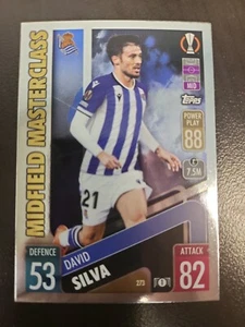 2021-22 TOPPS MATCH ATTAX UEFA David Silva MIDFIELD MIRROR FOIL card #273 - Picture 1 of 2