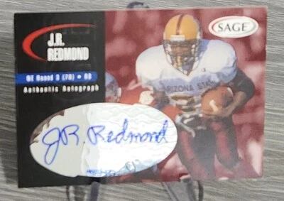 J.R. Redmond 2000 SAGE Autograph Red /999 #A39 New England Patriots  - Image 1 of 2