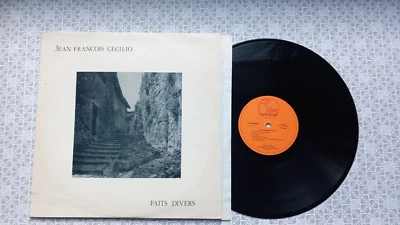 Jean Francois Cecilio Faits Divers VINYLE  LP 33T folk 	Le Kiosque d'Orphée - Imagen 1 de 3
