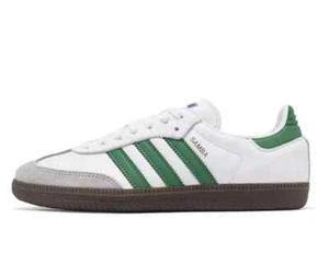 Adidas Originals Samba OG Men's Shoes Cloud White Green IG1024 - Picture 1 of 8