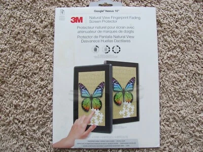 New 3M Natural View Fingerprint Fading Screen Protector for Google Nexus 10"  - Image 1 of 2