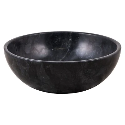 Lavabo redondo de mármol lavabo decoración tocador hecho a mano hogar baño Foto 1 de 4