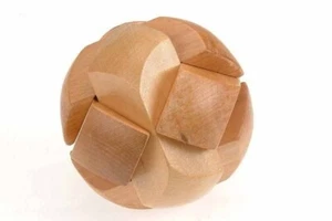 Brain Teasers Wooden Soccer Ball Puzzle - Picture 1 of 3