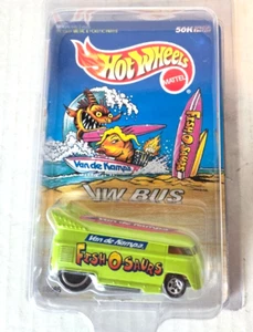 HOTWHEELS VOLKSWAGEN VW BUS VAND DE KAMPS FISH O SAURS CUSTOM LIMITED 1997 LOT W - Picture 1 of 5