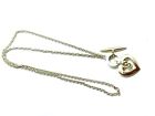 Vintage KIT HEATH KH-08 Sterling Silver Celtic Heart Lariat Pendant Necklace 