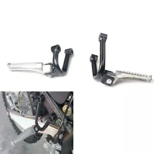 L&R Motorcycle Side Stand Set Rear Passenger Foot Pegs Pedal Bracket Refit Parts - Picture 1 of 9