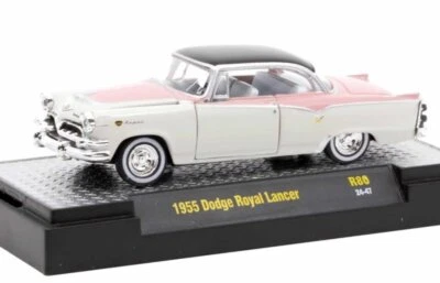 DODGE Royal Lancer - 1955 - white / pink - M2 1:64 - Bild 1 von 4
