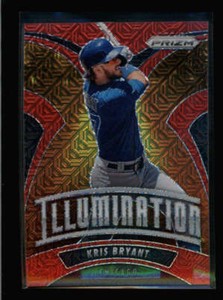 KRIS BRYANT 2020 PANINI PRIZM #I-9 ILLUMINATION RED MOJO PRIZMS #108/149 AZ3930