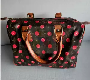 Authentic Louis Vuitton Takashi Murakami Cerises Cherry Speedy 25 Shoulder Bag - Picture 1 of 11