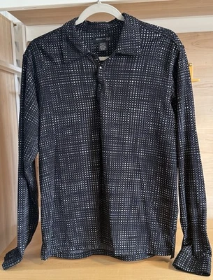 Camisa de Pelota Discoteca Kenneth Cole Nueva York Años 90 De Colección M | Metálica Y2K DJ Club RAVE Foto 1 de 4