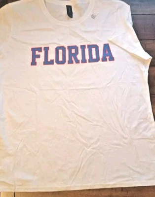 Camisa de manga corta Florida Gators XL XLarge naranja y azul con letras Foto 1 de 3