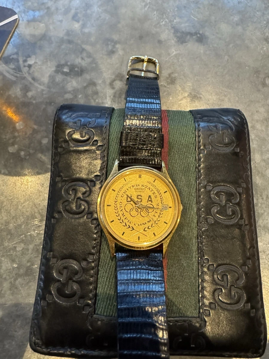 精工镀金表壳圆形腕表| eBay