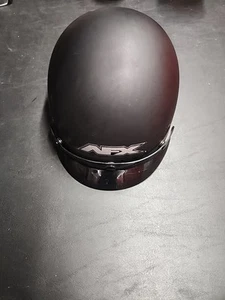 AFX FX-70 Beanie Half Helmet for Motorcycle Riding - Flat Black Size M  - Picture 1 of 6