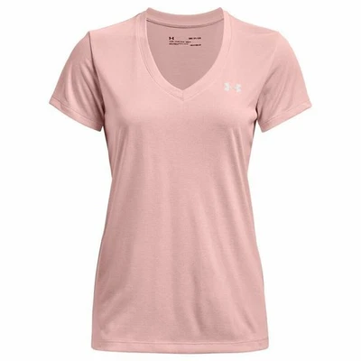 Camiseta Deportiva de Manga Corta Under Armour Tech SSV Rosa - Imagen 1 de 2