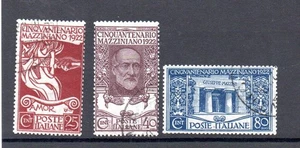 Italy 1921 old set Dante Alighieri stamps (Michel 141/43) nice used - Picture 1 of 2