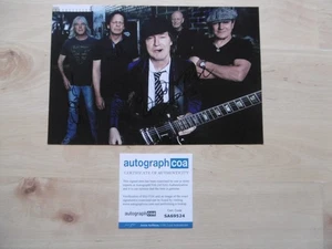 AC/DC Angus Young Brian Johnson Williams signed 8x12 inch photo autographs ACOA - Picture 1 of 4