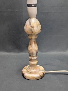 Vintage Marble Onyx Table Lamp Base Side Table MCM VGC  - Picture 1 of 11