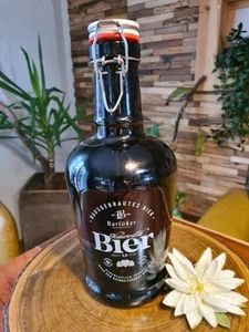 Riesengroße Bierflasche Bier Flasche Barfüßer Bügelverschluss Henkel 2 Liter - Bild 1 von 8
