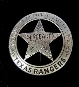 Historisches US Police Badge: TEXAS RANGER ✪ Movie Prop ✪ Requisite - Bild 1 von 4